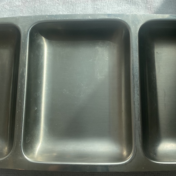 Mid Century Modern VINTAGE 18/8 STAINLESS STEEL DIVIDED TRAY by ZELCO Japan - Picture 6 of 10